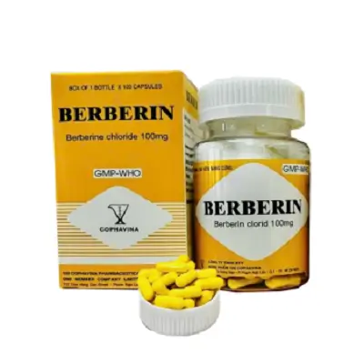 Thuốc điều trị các bệnh đường ruột Berberin 100mg  (hộp 1 chai 100 viên)